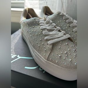 Betsey Johnson Bling Platform Sneakers
